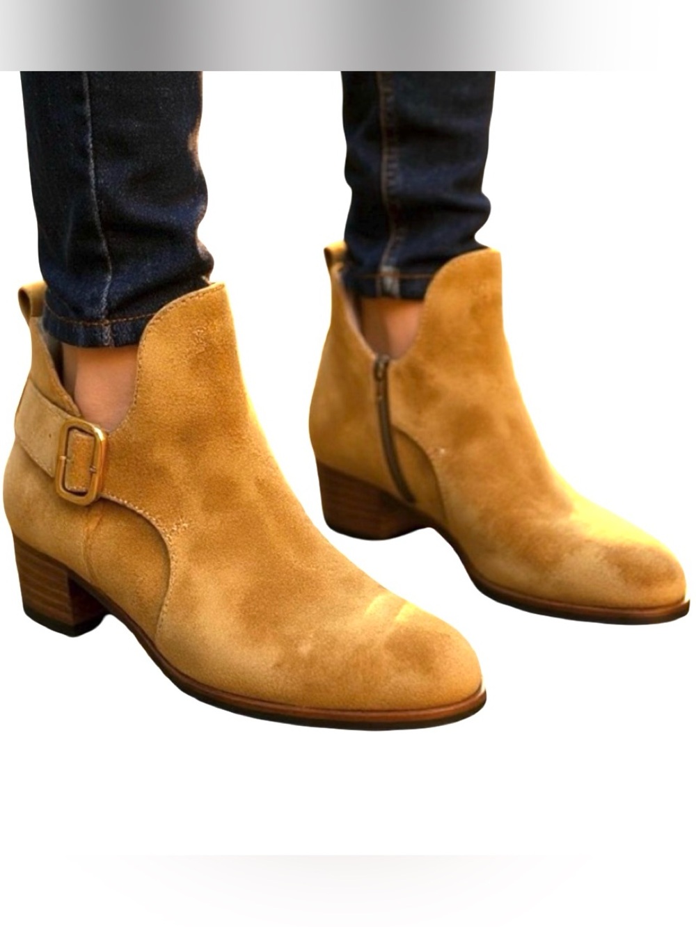 New Marc Jacobs Ginger Interlock Suede Ankle Boots